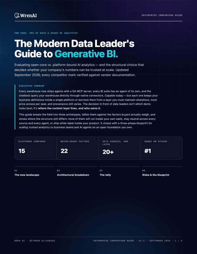 Cover of The Modern Data Leader's Guide to Generative BI