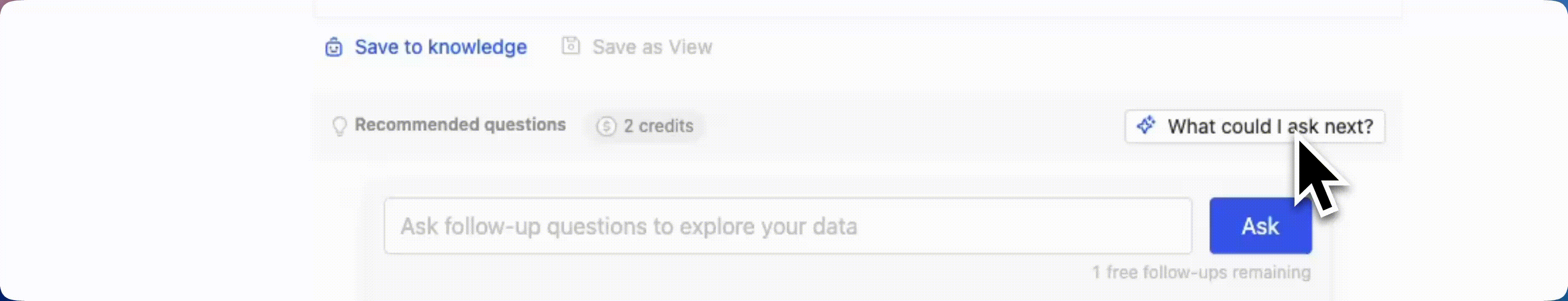 A fluid back-and-forth conversation with the data